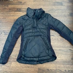 Lululemon Black Puffer Half Zip